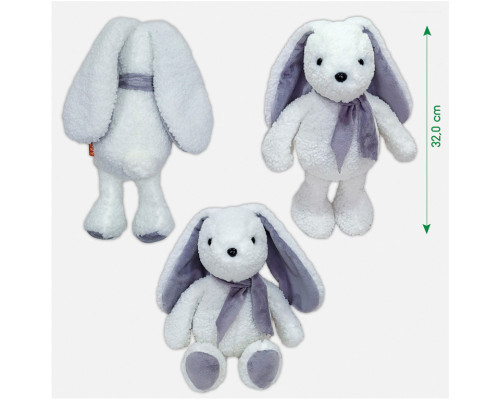 Іграшка м'яконабивна Зайченя МС 080501-18 сірий