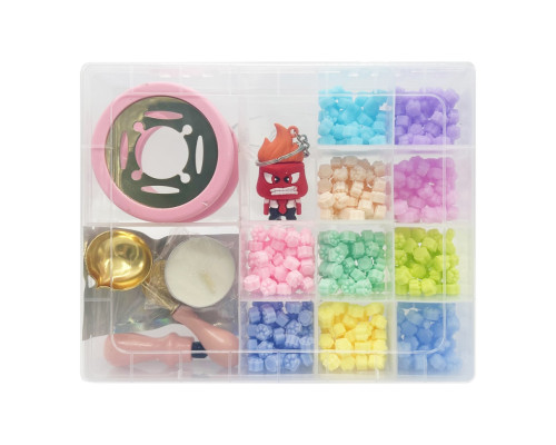 Набір для творчості "Сургучний штамп" C712-5-1, 10 кольорів