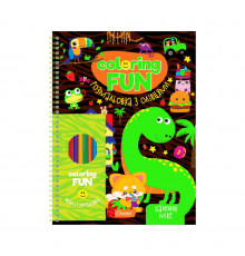 Дитяча розмальовка з олівцями "Coloring fun" НТ-39-04, 24 аркуши