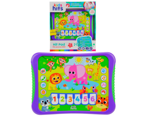 Интерактивный Планшет "Мой веселый Zoo" KH01/005 укр., названия животных, звуки, стихи, мелодии