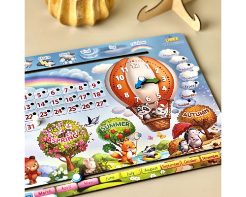 Детская игра Календарь -2 "Воздушный шар" (ПСД259) PSD259 ENG