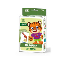 Настольная игра Парочки: Мир животных 1392003, 6 игр
