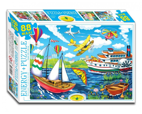 Дитячі пазли Транспорт. В небі і на воді 83446, 88 елементів