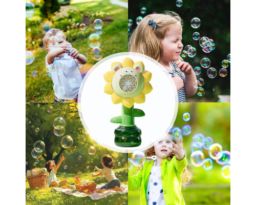 Мыльные пузыри Flower Bubble Machine BJC-5A(Bear-Yellow) со светом