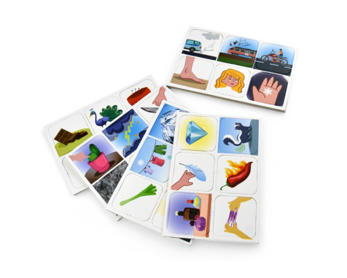 Детское лото "Органы чувств" 2279-UM 4 поля, 48 фишек