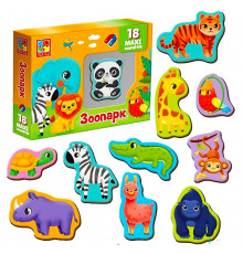 Набор магнитов MAXI "Зоо" Vladi Toys VT3106-25, 18 шт