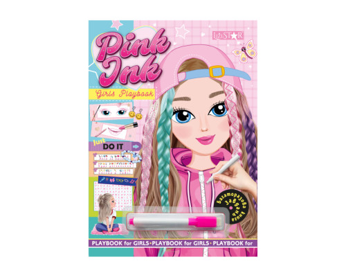 Багаторазова книга завдань для дівчаток Girls Playbook LS-04-01 з маркером