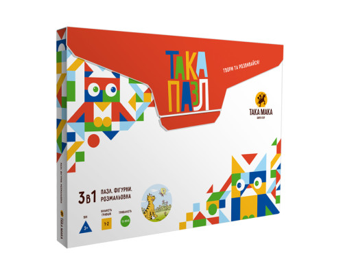 Пазли для дітей "Котик" 960186 (200001-UA) з розмальовкою