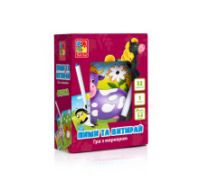 Настольная игра Пиши и вытирай "Ферма" Vladi Toys VT5010-19 укр