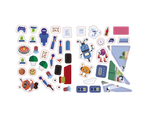 Познавательные активити Роботы 1270005 с наклейками