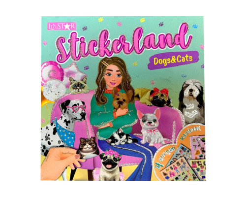 Дитяча книжечка з наклейками "Dogs & Cats" РМ-87-02