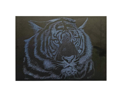 Гравюра А4 "Тигр" ГрА4-5с економ варіант в пакеті 29,7х21 см