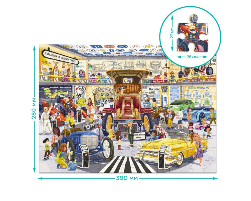 Дитячий віммельпазл "Музей Транспорту" 300640, 150 елементів