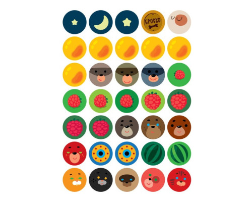 Детская большая развивающая книга "Сад" 403631 с наклейками