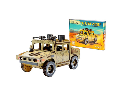 Дерев'яний 3D конструктор "Humvee" Puz-00927, 100 деталей