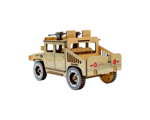 Дерев'яний 3D конструктор "Humvee" Puz-00927, 100 деталей