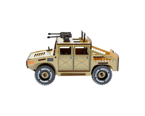 Дерев'яний 3D конструктор "Humvee" Puz-00927, 100 деталей