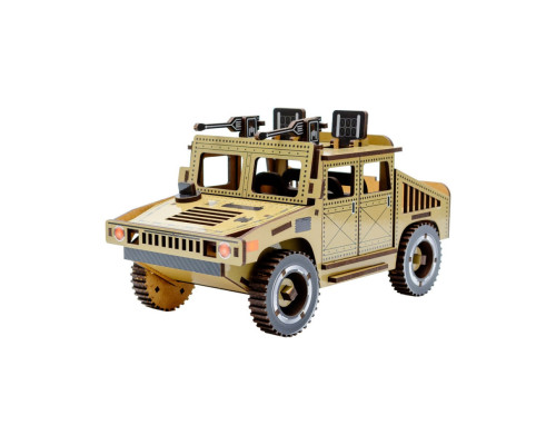 Дерев'яний 3D конструктор "Humvee" Puz-00927, 100 деталей