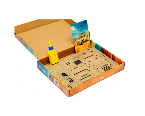 Дерев'яний 3D конструктор "Humvee" Puz-00927, 100 деталей