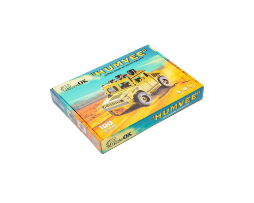 Дерев'яний 3D конструктор "Humvee" Puz-00927, 100 деталей