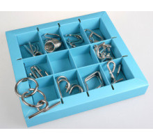 Набір головоломок 10 Metall Puzzles blue Eureka 3D Puzzle 473356, 10 головоломок