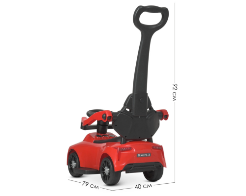 Каталка-толокар Bambi Racer M 4579-3 Красный музыкальный