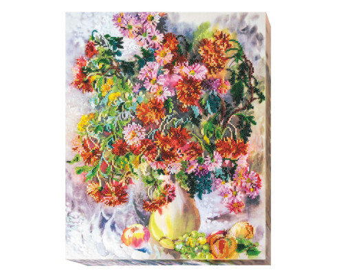 Набір для вишивання бісером "Хризантеми" AB-490 31х38 см