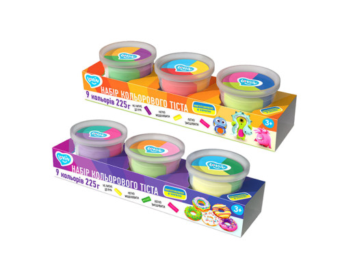 Набір для ліплення із тістом "3 cups Multi-colored" Lovin 41188