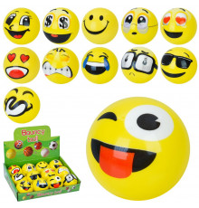 Дитяча іграшка "М'ячик Смайл" MS 4529, 6,3 см, фомовий, у дисплеї