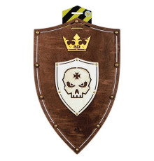 Сувенірний дерев'яний щит "Череп Венге" S-ScullV 47х30 см