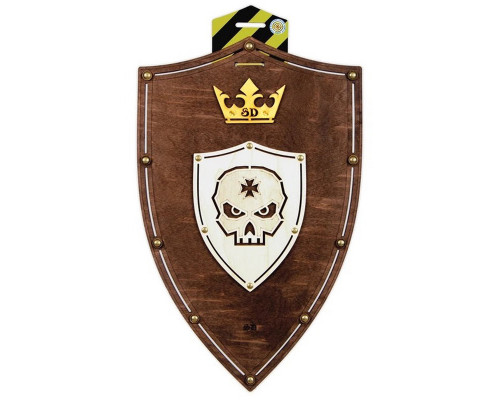 Сувенірний дерев'яний щит "Череп Венге" S-ScullV 47х30 см