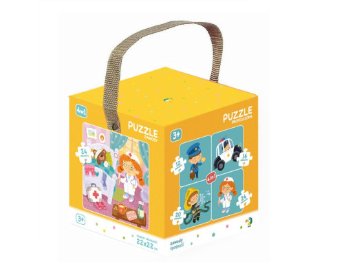 Дитячий пазл "Професії" DoDo 300131, 4в1