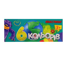 Набор для лепки пластилин 630019, 6 цветов