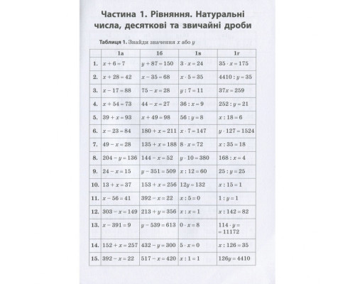 Навчальна книга 3000 вправ та завдань. Математика 5-6 клас. рівняння 152947