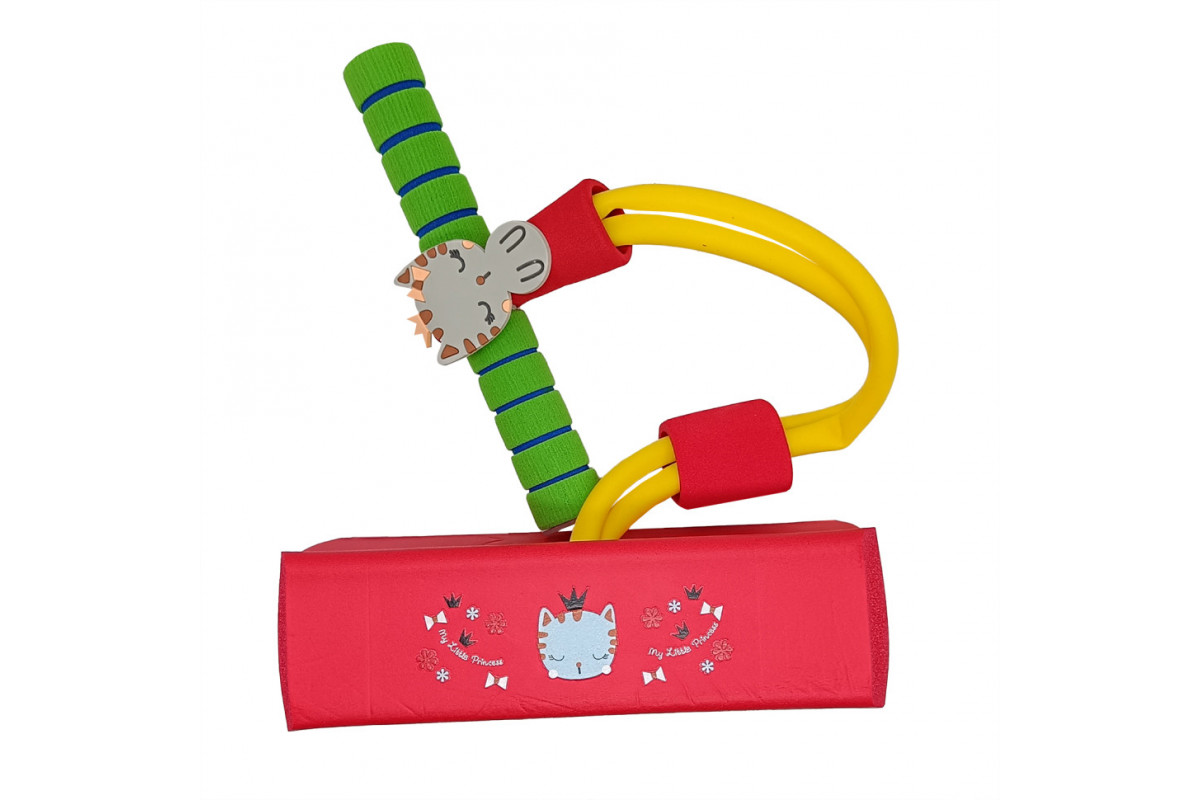 Дитячий джампінг 67942(Red) підсвічування, пискавка
