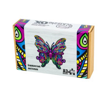 Фигурный деревянный пазл "Красочная бабочка" PuzA3-01235, 103 детали