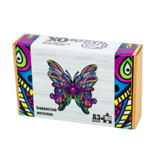 Фигурный деревянный пазл "Красочная бабочка" PuzA3-01235, 103 детали