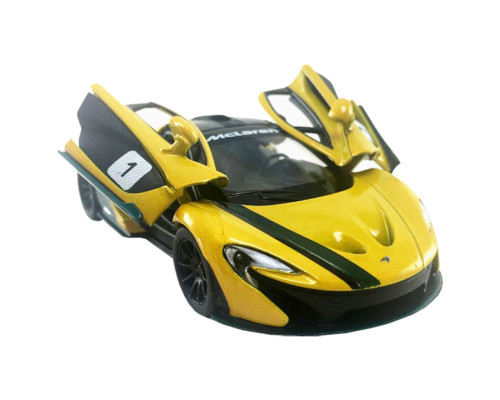 Колекційна машинка "MсLaren P1" KT5393FW(Yellow) масштаб 1:36