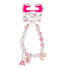 Дитячі браслети Fashion T24784 рожевий, з трьома підвісками