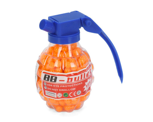 Кульки (пульки) для дитячої зброї "Граната" BB-5(Orange) 500 шт