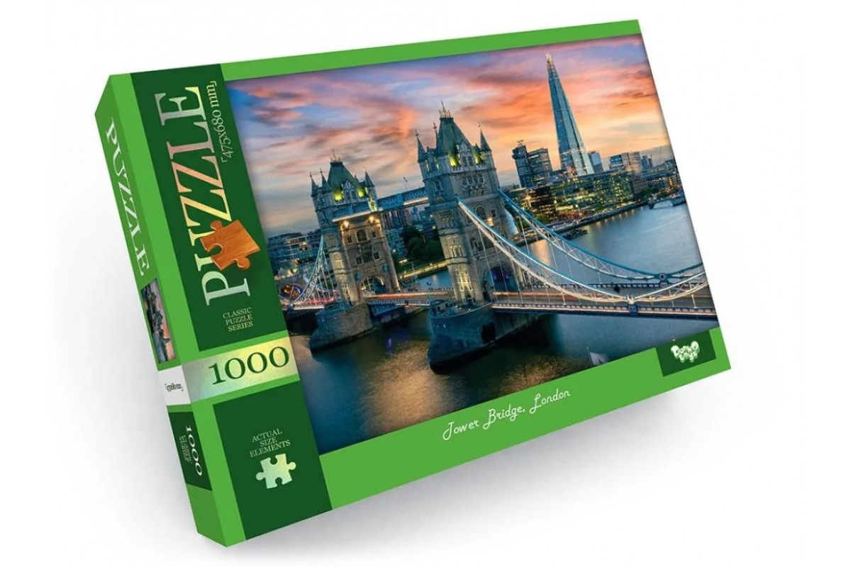 Пазл "Tower Bridge, London" Danko Toys C1000-12-06, 1000 ел.