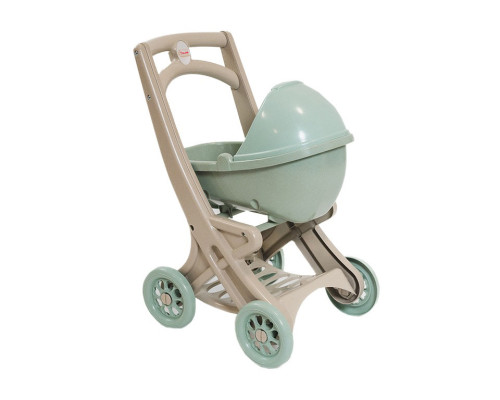 Коляска для ляльок з люлькою 0121/01eco бірюзовий