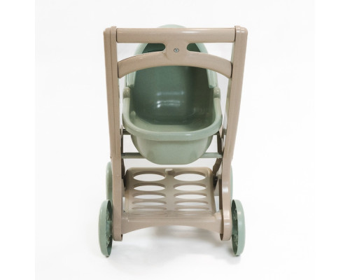 Коляска для ляльок з люлькою 0121/01eco бірюзовий