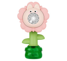 Мильні бульбашки Flower Bubble Machine BJC-5A(Bunny-Pink) зі світлом