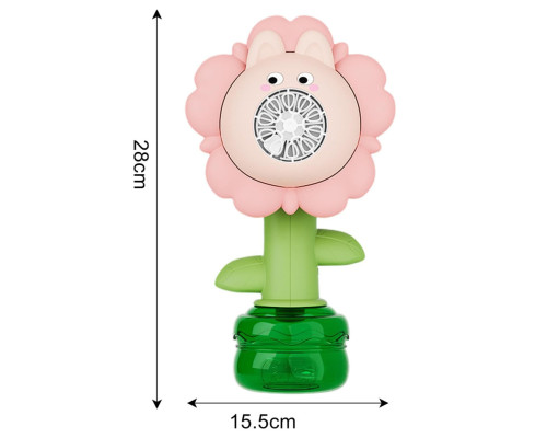 Мыльные пузыри Flower Bubble Machine BJC-5A(Bunny-Pink) со светом