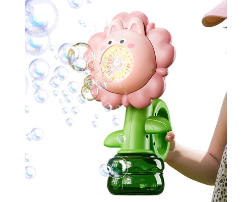 Мыльные пузыри Flower Bubble Machine BJC-5A(Bunny-Pink) со светом