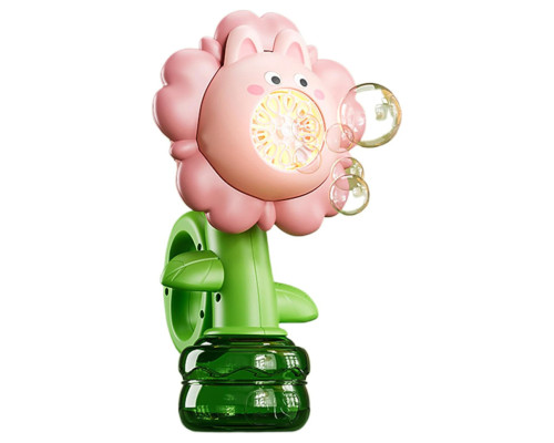 Мыльные пузыри Flower Bubble Machine BJC-5A(Bunny-Pink) со светом