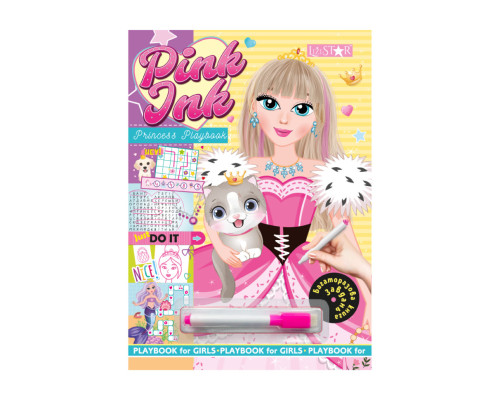 Багаторазова книга завдань для дівчаток Princess Playbook LS-04-02 з маркером