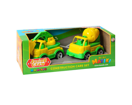 Игровой набор Бетономешалка и экскаватор "Mini Matiki" 002/14BMS(Yellow) подвижные элементы