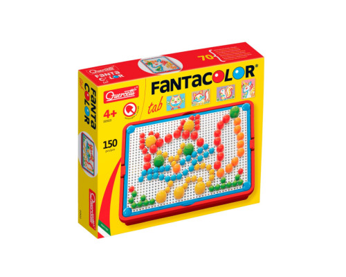 Розвиваючий набір мозаїки Quercetti 0920-Q, дошка 22х16 см 160 штук